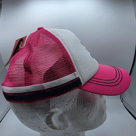 Roxy Eat Beach Sleep Repeat Womens Pink White Trucker Hat Outdoors Summer - Picture 4 of 10